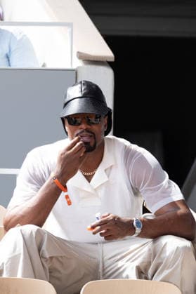 2026 French Open - Celebrities In Stand Day 6 NB Serge Ibaka in stand day 6 during the 2026 French Open at Roland Garros on May 29, 2026 in Paris, France. Photo by Nasser Berzane ABACAPRESS.COM  Copyright: xBerzanexNasser ABACAx