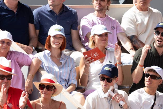 2026 French Open - Celebrities In Stand Day 6 NB Maëva Coucke and Sylvie Tellier in stand day 6 during the 2026 French Open at Roland Garros on May 29, 2026 in Paris, France. Photo by Nasser Berzane ABACAPRESS.COM  Copyright: xBerzanexNasser ABACAx
