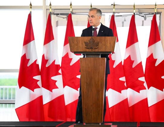 May 29, 2026, Ottawa, On, Canada: Prime Minister Mark Carney speaks at an event for former Governor General Mary Simon celebrating her legacy and announcing funding for mental health services in Ottawa, on Friday, May 29, 2026. Ottawa Canada  - ZUMAc35_ 20260529_zaf_c35_016 Copyright: xTimxAustenx