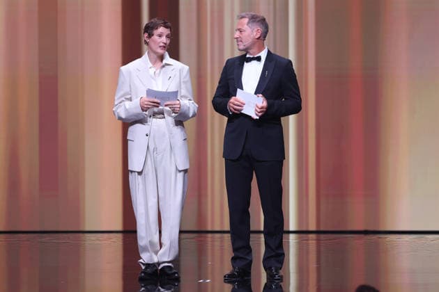 DEUTSCHER FILMPREIS 2026 - SHOW Vicky Krieps und Florian Gallenberger bei der Verleihung DEUTSCHER FILMPREIS 2026 in Berlin *** GERMAN FILM AWARD 2026 SHOW Vicky Krieps and Florian Gallenberger at the GERMAN FILM AWARD 2026 ceremony in Berlin Copyright: xEventpressxFuhrx