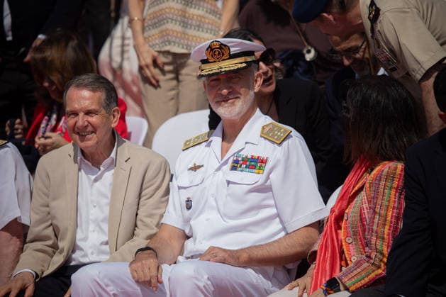 The King presides over the naval review and the dynamic exhibition on the occasion of the Armed Forces Day King Felipe VI during the naval review and the dynamic exhibition on the occasion of the Armed Forces Day, on May 29, 2026, in Vigo, Pontevedra, Galicia Spain On the occasion of the Armed Forces Day 2026, the King presided over the naval review and the dynamic exhibition on the occasion of the Armed Forces Day 2026, the King presided over the naval review in which ships of the Navy and the Civil Guard sailed along the Vigo estuary and then moved to Samil Beach to attend the dynamic exhibition of naval air capabilities, which included maneuvers by the means of the Army, the Navy, the Spanish Army, the Spanish Civil Guard, the Spanish A  Copyright: xAdrianxIragox 7559264