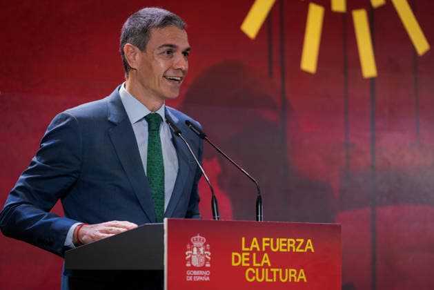 Spanish Prime Minister Pedro Sanchez presents the 2026–2028 National Cultural Action Plan Abroad in Madrid - 29 May. Spanish Prime Minister, Pedro Sánchez presents the 2026–2028 National Cultural Action Plan Abroad, a strategy aimed at helping Spanish cultural industries expand into new markets and strengthen their international presence. The plan aims to help Spanish cultural industries expand internationally, strengthen the global presence of Spanish and co-official languages, and focus efforts on key regions such as Asia, Latin America, and the United States. Madrid Spain Copyright: xGuillermoxGutierrezxCarrascalx xSOPAxImagesx 2026_05_29_Pedro Sanchez_Cultura_13