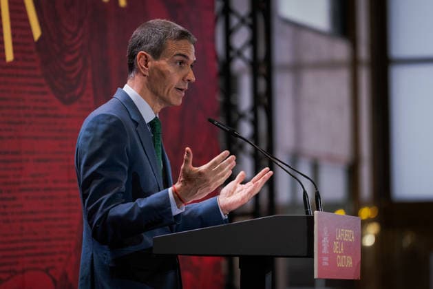 Spanish Prime Minister Pedro Sanchez presents the 2026–2028 National Cultural Action Plan Abroad in Madrid - 29 May. Spanish Prime Minister, Pedro Sánchez presents the 2026–2028 National Cultural Action Plan Abroad, a strategy aimed at helping Spanish cultural industries expand into new markets and strengthen their international presence. The plan aims to help Spanish cultural industries expand internationally, strengthen the global presence of Spanish and co-official languages, and focus efforts on key regions such as Asia, Latin America, and the United States. Madrid Spain Copyright: xGuillermoxGutierrezxCarrascalx xSOPAxImagesx 2026_05_29_Pedro Sanchez_Cultura_20