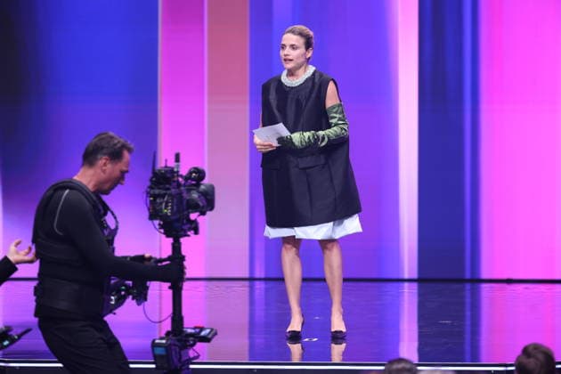 DEUTSCHER FILMPREIS 2026 - SHOW Mala Emde Laudatorin BESTES KOSTÜMBILD bei der Verleihung DEUTSCHER FILMPREIS 2026 in Berlin *** GERMAN FILM AWARD 2026 SHOW Mala Emde Laudator BEST COSTUME IMAGE at the GERMAN FILM AWARD 2026 ceremony in Berlin Copyright: xEventpressxFuhrx