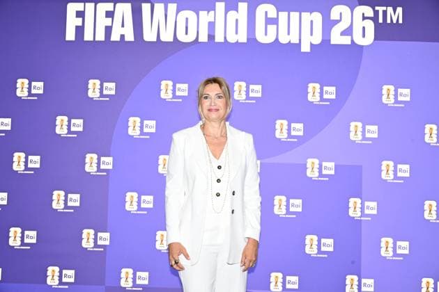 IPA85167053 - Rome : Olympic Stadium Press Room . FIFA World Cup 2026 presentation . In the photo : Simona Cantoni  Copyright: xMaurizioxD Avanzox xMaurizioxDxAvanzox 85167053