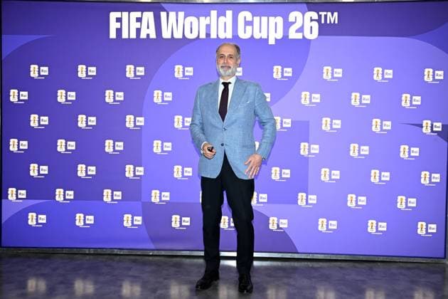 IPA85167211 - Rome : Olympic Stadium Press Room . FIFA World Cup 2026 presentation . In the photo : Giampaolo Rossi  Copyright: xMaurizioxD Avanzox xMaurizioxDxAvanzox 85167211