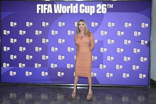 IPA85167063 - Rome : Olympic Stadium Press Room . FIFA World Cup 2026 presentation . In the photo : Paola Ferrari  Copyright: xMaurizioxD Avanzox xMaurizioxDxAvanzox 85167063