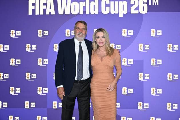 IPA85167117 - Rome : Olympic Stadium Press Room . FIFA World Cup 2026 Presentation . In the photo : Marco Tardelli,Paola Ferrari  Copyright: xMaurizioxD Avanzox xMaurizioxDxAvanzox 85167117
