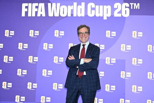 IPA85167208 - Rome : Olympic Stadium Press Room . FIFA World Cup 2026 presentation . In the photo : Marco Lollobrigida  Copyright: xMaurizioxD Avanzox xMaurizioxDxAvanzox 85167208
