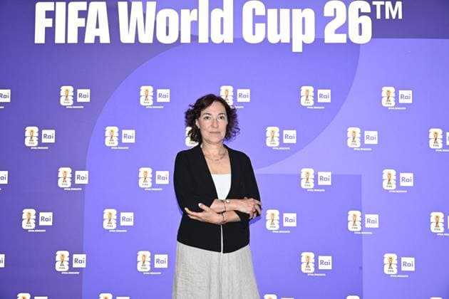 IPA85167045 - Rome : Olympic Stadium Press Room . FIFA World Cup 2026 presentation . In the photo : Tiziana Alla  Copyright: xMaurizioxD Avanzox xMaurizioxDxAvanzox 85167045