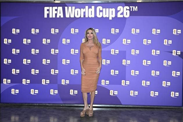IPA85167061 - Rome : Olympic Stadium Press Room . FIFA World Cup 2026 presentation . In the photo : Paola Ferrari  Copyright: xMaurizioxD Avanzox xMaurizioxDxAvanzox 85167061