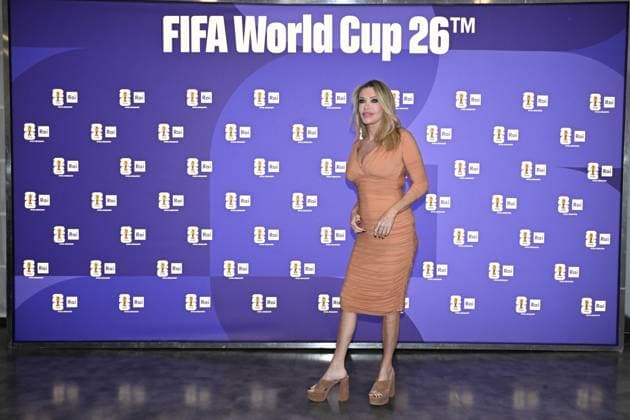 IPA85167071 - Rome : Olympic Stadium Press Room . FIFA World Cup 2026 presentation . In the photo : Paola Ferrari  Copyright: xMaurizioxD Avanzox xMaurizioxDxAvanzox 85167071