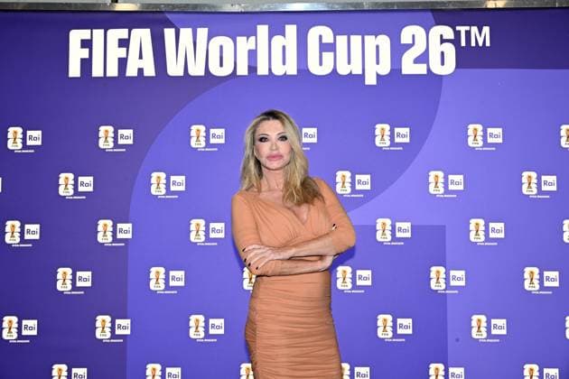 IPA85167090 - Rome : Olympic Stadium Press Room . FIFA World Cup 2026 presentation . In the photo : Paola Ferrari  Copyright: xMaurizioxD Avanzox xMaurizioxDxAvanzox 85167090