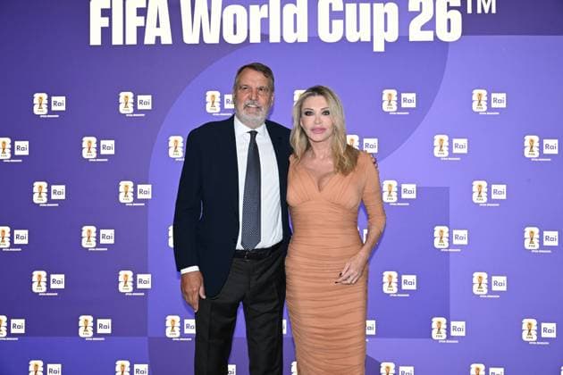 IPA85167120 - Rome : Olympic Stadium Press Room . FIFA World Cup 2026 Presentation . In the photo : Marco Tardelli,Paola Ferrari  Copyright: xMaurizioxD Avanzox xMaurizioxDxAvanzox 85167120