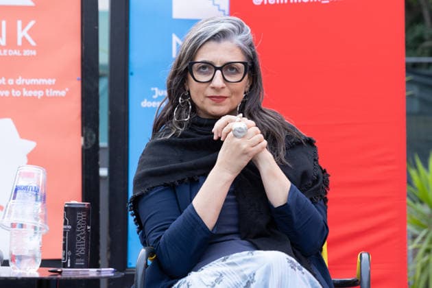 IPA85166806 - Francesca Albanese during the presentation of her new book entitled The Light of Awakening at the Monk in Rome  Copyright: xMatteoxNardonex xx 85166806