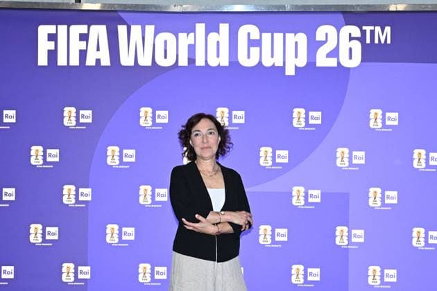 IPA85167030 - Rome : Olympic Stadium Press Room . FIFA World Cup 2026 presentation . In the photo : Tiziana Alla  Copyright: xMaurizioxD Avanzox xMaurizioxDxAvanzox 85167030