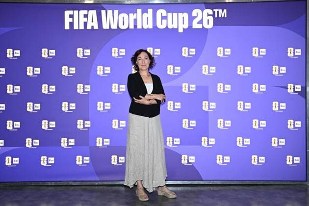 IPA85167037 - Rome : Olympic Stadium Press Room . FIFA World Cup 2026 presentation . In the photo : Tiziana Alla  Copyright: xMaurizioxD Avanzox xMaurizioxDxAvanzox 85167037