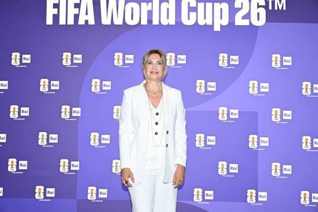 IPA85167055 - Rome : Olympic Stadium Press Room . FIFA World Cup 2026 presentation . In the photo : Simona Cantoni  Copyright: xMaurizioxD Avanzox xMaurizioxDxAvanzox 85167055