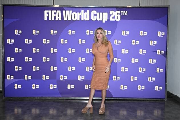 IPA85167065 - Rome : Olympic Stadium Press Room . FIFA World Cup 2026 presentation . In the photo : Paola Ferrari  Copyright: xMaurizioxD Avanzox xMaurizioxDxAvanzox 85167065