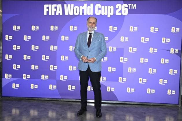 IPA85167215 - Rome : Olympic Stadium Press Room . FIFA World Cup 2026 presentation . In the photo : Giampaolo Rossi  Copyright: xMaurizioxD Avanzox xMaurizioxDxAvanzox 85167215