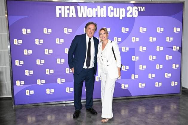 IPA85167226 - Rome : Olympic Stadium Press Room . FIFA World Cup 2026 presentation . In the photo : Paolo Paganini ,Simona Cantoni  Copyright: xMaurizioxD Avanzox xMaurizioxDxAvanzox 85167226
