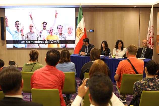 May 29, 2026, Brussels, Belgium: An overview of the conference room showing audience members seated before the panel table, with journalists and video cameras documenting the event. Representatives of Iranian youth communities from across Europe gathered for a press conference in Brussels titled Iran: Wave of Political Executions The EU™s Responsibility & Policy Options. During the event, human rights activists and youth association leaders presented a joint statement signed by over 1,000 young Iranians calling on the European Union to halt political executions in Iran, recognize the Iranian people s right to democratic change, and support the upcoming international demonstration in Paris on June 20. Brussels Belgium  - ZUMAs197 20260529_aaa_s197_151 Copyright: xSiavoshxHosseinix