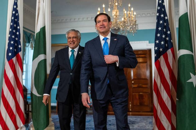 May 29, 2026, Washington, Dc, United States: Secretary of State Marco Rubio meets with Pakistani Deputy Prime Minister Foreign Minister Ishaq Dar at the State Department in Washington, D.C. on May 29, 2026. Washington United States  - ZUMAl312 20260529_znp_l312_001 Copyright: xAndrewxLeydenx