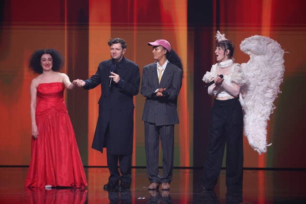 DEUTSCHER FILMPREIS 2026 - SHOW Christian Friedel, Lary, Meret Becker bei der Verleihung DEUTSCHER FILMPREIS 2026 in Berlin *** GERMAN FILM AWARD 2026 SHOW Christian Friedel, Lary, Meret Becker at the GERMAN FILM AWARD 2026 ceremony in Berlin Copyright: xEventpressxFuhrx