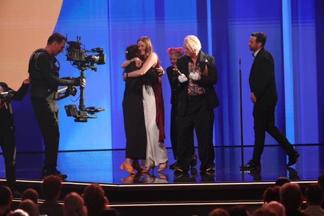 DEUTSCHER FILMPREIS 2026 - SHOW Detlev Buck Laudator - ZIRKUSKIND Produktion: Katharina Bergfeld, Martin Heisler Regie & Drehbuch: Julia Lemke, Anna Koch - BESTER Kinderfilm bei der Verleihung DEUTSCHER FILMPREIS 2026 in Berlin *** DEUTSCHER FILMPREIS 2026 SHOW Detlev Buck Laudator ZIRKUSKIND Production Katharina Bergfeld, Martin Heisler Director Screenplay Julia Lemke, Anna Koch BEST childrens film at the DEUTSCHER FILMPREIS 2026 award ceremony in Berlin Copyright: xEventpressxFuhrx