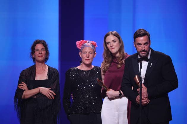 DEUTSCHER FILMPREIS 2026 - SHOW ZIRKUSKIND Produktion: Katharina Bergfeld, Martin Heisler Regie & Drehbuch: Julia Lemke, Anna Koch - BESTER Kinderfilm bei der Verleihung DEUTSCHER FILMPREIS 2026 in Berlin *** GERMAN FILM AWARD 2026 SHOW ZIRKUSKIND Production Katharina Bergfeld, Martin Heisler Director Screenplay Julia Lemke, Anna Koch BEST childrens film at the GERMAN FILM AWARD 2026 ceremony in Berlin Copyright: xEventpressxFuhrx