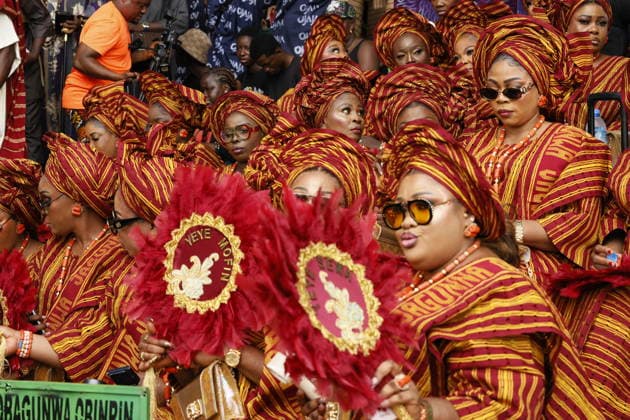Ojude Oba Festival brings colorful celebrations to Ogun State in Nigeria OGUN STATE, NIGERIA - MAY 29: Traditional Ojude Oba Festival held takes place in honor of the Awujale, the traditional ruler of the Ijebu Kingdom, with residents filling the streets in vibrant traditional attire, in Ogun State in southwestern Nigeria, on May 29, 2026. The festival, symbolizing cultural identity, unity, and togetherness, features music and dancing as participants from different age and social groups join the celebrations. Emmanuel Osodi Anadolu Ogun Nigeria. Editorial use only. Please get in touch for any other usage.  Copyright: x2026xAnadoluxEmmanuelxOsodix