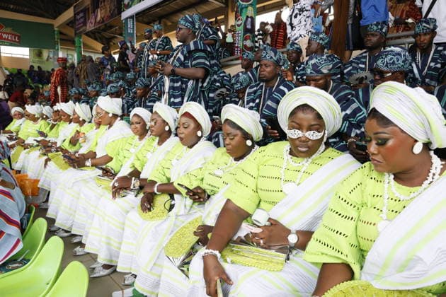 Ojude Oba Festival brings colorful celebrations to Ogun State in Nigeria OGUN STATE, NIGERIA - MAY 29: Traditional Ojude Oba Festival held takes place in honor of the Awujale, the traditional ruler of the Ijebu Kingdom, with residents filling the streets in vibrant traditional attire, in Ogun State in southwestern Nigeria, on May 29, 2026. The festival, symbolizing cultural identity, unity, and togetherness, features music and dancing as participants from different age and social groups join the celebrations. Emmanuel Osodi Anadolu Ogun Nigeria. Editorial use only. Please get in touch for any other usage.  Copyright: x2026xAnadoluxEmmanuelxOsodix