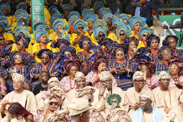 Ojude Oba Festival brings colorful celebrations to Ogun State in Nigeria OGUN STATE, NIGERIA - MAY 29: Traditional Ojude Oba Festival held takes place in honor of the Awujale, the traditional ruler of the Ijebu Kingdom, with residents filling the streets in vibrant traditional attire, in Ogun State in southwestern Nigeria, on May 29, 2026. The festival, symbolizing cultural identity, unity, and togetherness, features music and dancing as participants from different age and social groups join the celebrations. Emmanuel Osodi Anadolu Ogun Nigeria. Editorial use only. Please get in touch for any other usage.  Copyright: x2026xAnadoluxEmmanuelxOsodix