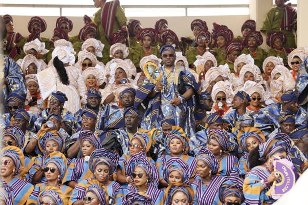 Ojude Oba Festival brings colorful celebrations to Ogun State in Nigeria OGUN STATE, NIGERIA - MAY 29: Traditional Ojude Oba Festival held takes place in honor of the Awujale, the traditional ruler of the Ijebu Kingdom, with residents filling the streets in vibrant traditional attire, in Ogun State in southwestern Nigeria, on May 29, 2026. The festival, symbolizing cultural identity, unity, and togetherness, features music and dancing as participants from different age and social groups join the celebrations. Emmanuel Osodi Anadolu Ogun Nigeria. Editorial use only. Please get in touch for any other usage.  Copyright: x2026xAnadoluxEmmanuelxOsodix