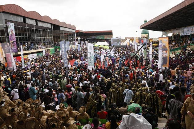 Ojude Oba Festival brings colorful celebrations to Ogun State in Nigeria OGUN STATE, NIGERIA - MAY 29: Traditional Ojude Oba Festival held takes place in honor of the Awujale, the traditional ruler of the Ijebu Kingdom, with residents filling the streets in vibrant traditional attire, in Ogun State in southwestern Nigeria, on May 29, 2026. The festival, symbolizing cultural identity, unity, and togetherness, features music and dancing as participants from different age and social groups join the celebrations. Emmanuel Osodi Anadolu Ogun Nigeria. Editorial use only. Please get in touch for any other usage.  Copyright: x2026xAnadoluxEmmanuelxOsodix