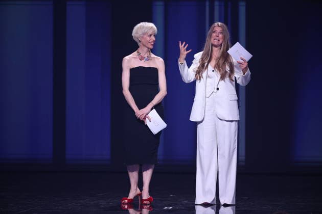 DEUTSCHER FILMPREIS 2026 - SHOW Nina und Katja Eichinger Laudatorinnen BERND EICHINGER PREIS bei der Verleihung DEUTSCHER FILMPREIS 2026 in Berlin *** GERMAN FILM AWARD 2026 SHOW Nina and Katja Eichinger present the BERND EICHINGER AWARD at the GERMAN FILM AWARD 2026 ceremony in Berlin Copyright: xEventpressxFuhrx
