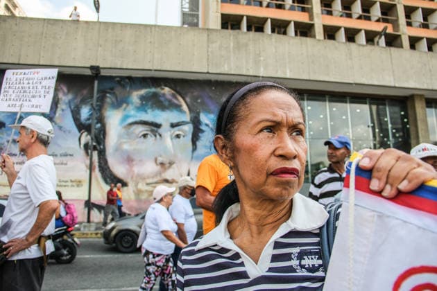 Retirees protest in Caracas on Senior Citizens’ Day over living conditions CARACAS, VENEZUELA - MAY 29: Retirees and pensioners gather at the corner of Salas Street on Senior Citizens’ Day to protest and demand improved living conditions, including a fair increase in pensions and access to essential social benefits, in Caracas, Venezuela, on May 29, 2026. Representatives from various sectors, including education, health, and universities, submit formal complaints and documents calling for dignified pensions, improved healthcare, and recovery of purchasing power. Diko Betancourt Anadolu Caracas Venezuela. Editorial use only. Please get in touch for any other usage.  Copyright: x2026xAnadoluxDikoxBetancourtx