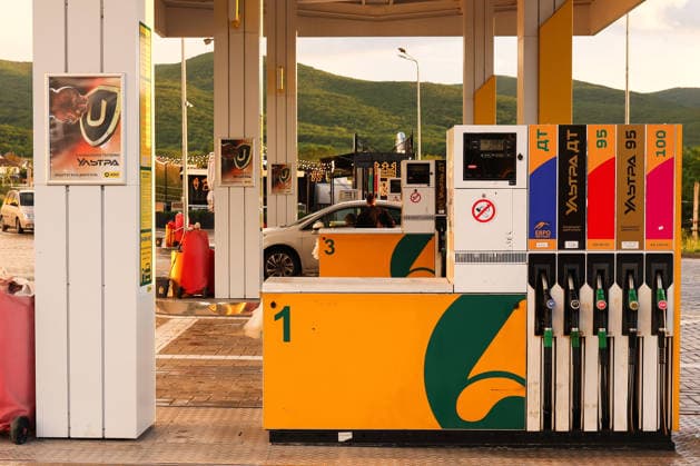 RUSSIA, SEVASTOPOL - MAY 29, 2026: A fuel filling station. Sevastopol is experiencing fuel supply disruptions. Maxim Churusov TASS  93179547