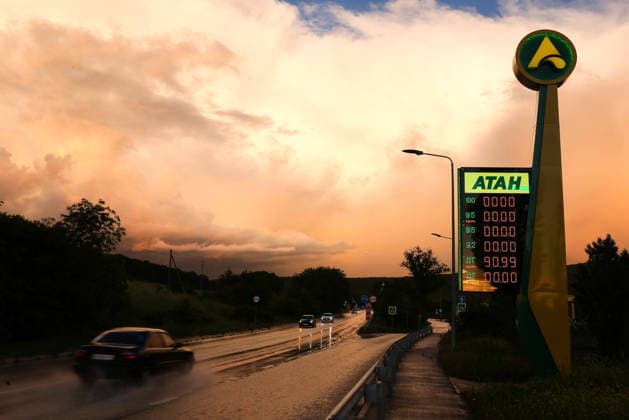 RUSSIA, SEVASTOPOL - MAY 29, 2026: A fuel filling station. Sevastopol is experiencing fuel supply disruptions. Maxim Churusov TASS  93179557