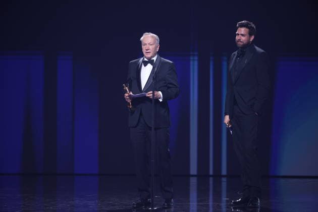 DEUTSCHER FILMPREIS 2026 - SHOW Thomas Wöbke und Philipp Trauer - BERND EICHINGER PREIS bei der Verleihung DEUTSCHER FILMPREIS 2026 in Berlin *** GERMAN FILM AWARD 2026 SHOW Thomas Wöbke and Philipp Trauer BERND EICHINGER PRIZE at the GERMAN FILM AWARD 2026 ceremony in Berlin Copyright: xEventpressxFuhrx