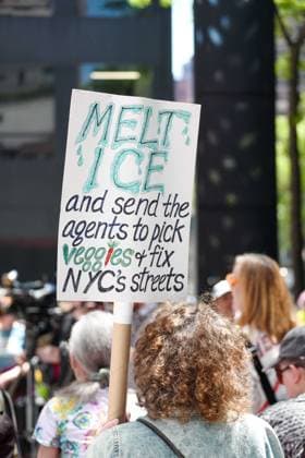 No Police and ICE Collusion Protest New York, NY- May 29: No Police and ICE Collusion Protest in front Of Gov. Kathy Hochul Midtown Office on May 29, 2026 Credit: Camara Porter AdMedia EDITORIAL USE ONLY  Copyright: xx AdMediax admphotostwo993103
