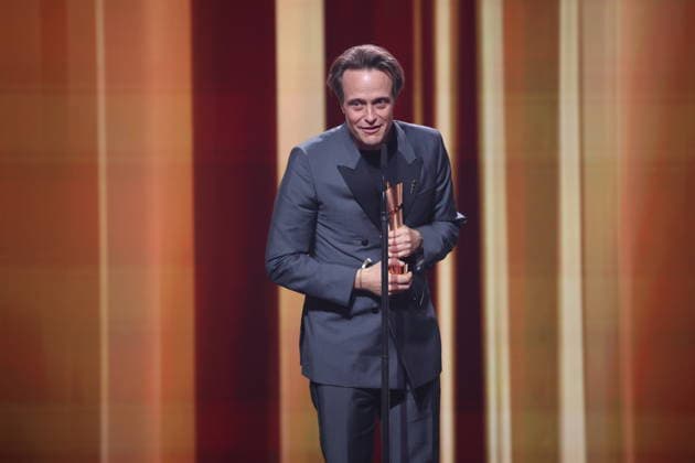DEUTSCHER FILMPREIS 2026 - SHOW Laudator und August Diehl Â· DAS VERSCHWINDEN DES JOSEF MENGELE - BESTE MÄNNLICHE HAUPTROLLE bei der Verleihung DEUTSCHER FILMPREIS 2026 in Berlin *** DEUTSCHER FILMPREIS 2026 SHOW Laudator and August Diehl Â- DAS VERSCHWINDEN DES JOSEF MENGELE BESTE MÄNNLICHE HAUPTROLLE at the DEUTSCHER FILMPREIS 2026 award ceremony in Berlin Copyright: xEventpressxFuhrx