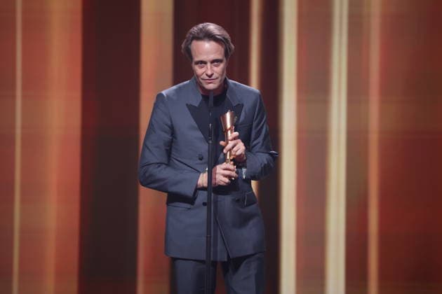 DEUTSCHER FILMPREIS 2026 - SHOW August Diehl Â· DAS VERSCHWINDEN DES JOSEF MENGELE - BESTE MÄNNLICHE HAUPTROLLE bei der Verleihung DEUTSCHER FILMPREIS 2026 in Berlin *** DEUTSCHER FILMPREIS 2026 SHOW August Diehl Â- DAS VERSCHWINDEN DES JOSEF MENGELE BESTE MÄNNLICHE HAUPTROLLE at the DEUTSCHER FILMPREIS 2026 award ceremony in Berlin Copyright: xEventpressxFuhrx