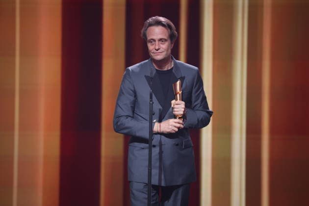 DEUTSCHER FILMPREIS 2026 - SHOW August Diehl Â· DAS VERSCHWINDEN DES JOSEF MENGELE - BESTE MÄNNLICHE HAUPTROLLE bei der Verleihung DEUTSCHER FILMPREIS 2026 in Berlin *** DEUTSCHER FILMPREIS 2026 SHOW August Diehl Â- DAS VERSCHWINDEN DES JOSEF MENGELE BESTE MÄNNLICHE HAUPTROLLE at the DEUTSCHER FILMPREIS 2026 award ceremony in Berlin Copyright: xEventpressxFuhrx