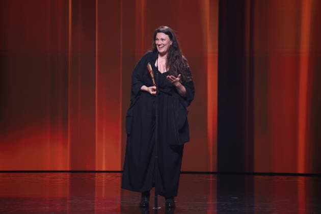 DEUTSCHER FILMPREIS 2026 - SHOW Mascha Schilinski - BESTE REGIE bei der Verleihung DEUTSCHER FILMPREIS 2026 in Berlin *** GERMAN FILM AWARD 2026 SHOW Mascha Schilinski BEST DIRECTOR at the GERMAN FILM AWARD 2026 ceremony in Berlin Copyright: xEventpressxFuhrx