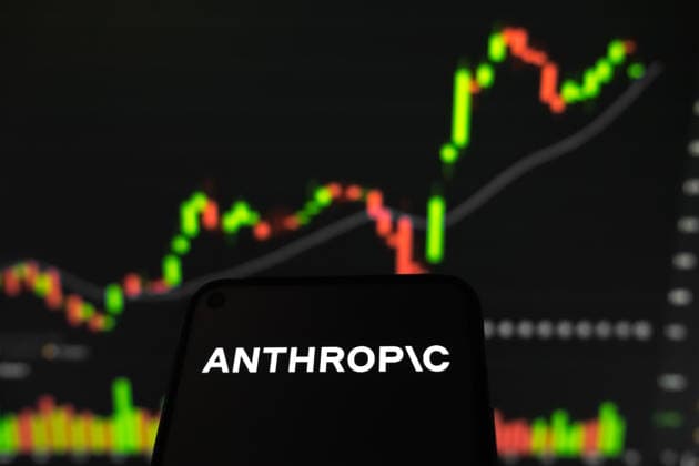 Anthropic The Anthropic logo appears on a smartphone screen, and a stock exchange curve chart displays as the background on a laptop computer screen in Athens, Greece, on May 29, 2026. Anthropic secures $65 billion in funding at a $965 billion post-money valuation in its latest funding round, potentially marking the AI startup s final private fundraising before entering public markets. Athens Greece  Copyright: xNikolasxKokovlisx originalFilename: kokovlis-notitle260529_npoN0.jpg