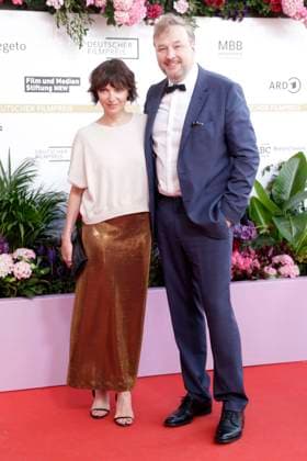 29.05.2026, Julia Koschitz, Stephan Grossmann, bei der Verleihung des Deutscher Filmpreis, 2026, Lola, in Berlin, Roter Teppich, *** 29 05 2026, Julia Koschitz, Stephan Grossmann, at the award ceremony of the German Film Award, 2026, Lola, in Berlin, red carpet,