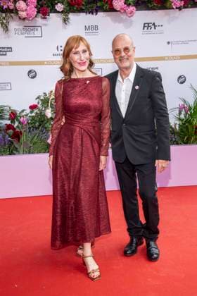 ABB FILMPREIS- Andrea Sawatzki und Christian Berkel zu Gast auf dem roten Teppich bei der Verleihung des Deutschen Filmpreis Lola 26 am Palais am Funkturm am 29.05.2026 in Berlin Berlin Deutschland *** ABB FILMPREIS Andrea Sawatzki and Christian Berkel as guests on the red carpet at the German Film Award Lola 26 ceremony at Palais am Funkturm on 29 05 2026 in Berlin Berlin Germany