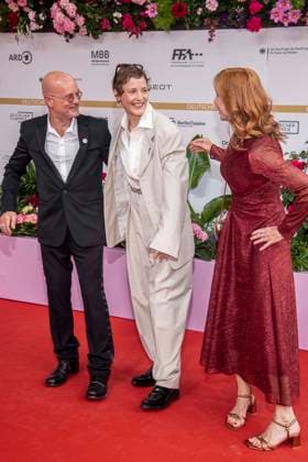 ABB FILMPREIS- Christian Berkel, Vicky Krieps und Andrea Sawatzki zu Gast auf dem roten Teppich bei der Verleihung des Deutschen Filmpreis Lola 26 am Palais am Funkturm am 29.05.2026 in Berlin Berlin Deutschland *** ABB FILMPREIS Christian Berkel, Vicky Krieps and Andrea Sawatzki as guests on the red carpet at the German Film Award Lola 26 ceremony at Palais am Funkturm on 29 05 2026 in Berlin Berlin Germany