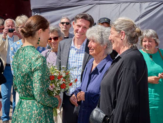 2026-05-29 LANDSKRONA SWEDEN Crown Princess Victoria of Sweden. Crown Princess Victoria opens the exhibition Escape in 1943. In the autumn of 1943, one of the largest rescue operations of the Holocaust took place when thousands of Danish Jews fled across the Sound to Sweden. With the help of fishermen, the resistance movement and civilians, the majority of Denmark s Jewish population was able to escape the Nazi deportations. PICTURE: Crownprincess Victoria and Birthe Trommer, is a Danish-American Holocaust survivor. PHOTO: Stefan Lindblom TT code 20116 Sweden x20116x *** 2026 05 29 LANDSKRONA SWEDEN Crown Princess Victoria of Sweden Crown Princess Victoria opens the exhibition Escape in 1943 In the autumn of 1943, one of the largest rescu  Copyright: xStefanxLindblom TTx Royal Swedish Family LNYdxb3huB0